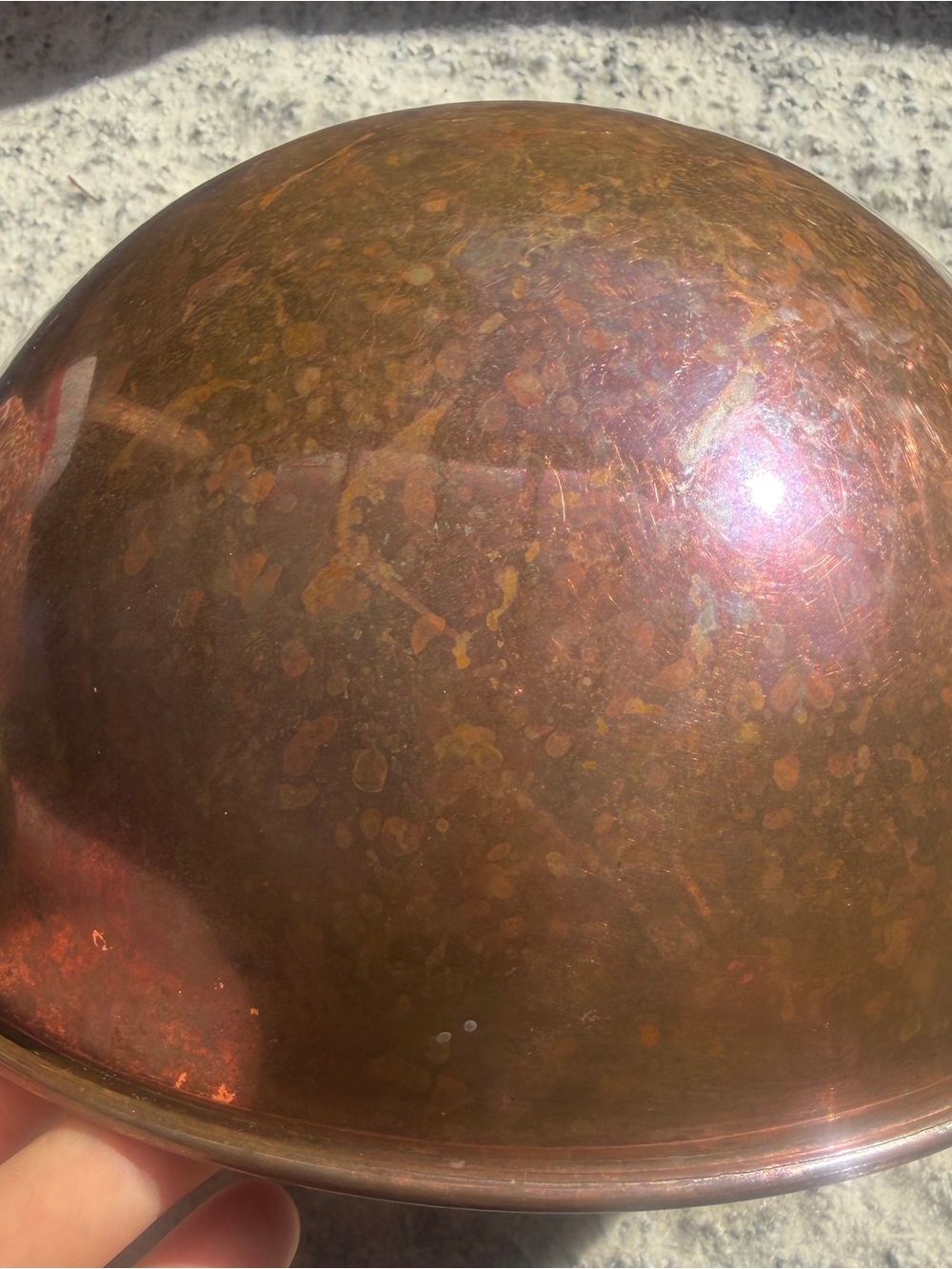 Vintage copper bowl - Picture 3 of 3
